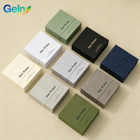 Boîte cadeau pour bijoux, boîtes rigides en carton, couvercle, doublure en éponge noire, rectangle, petite boîte cadeau vide faite à la main pour boucles d'oreilles, colliers