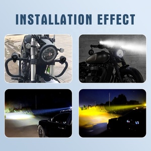 2024 luces LED de trabajo de alta calidad para motocicleta SUV 12V blanco amarillo antiniebla vainas proyector luces 6000K Temperatura de Color - Product Image 5