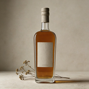 Bouteille en verre élégante et <span class=keywords><strong>de</strong></span> haute qualité, résistante à la chaleur, gaufrée, 500 ml, 750 ml, pour liqueur, bière, vin <span class=keywords><strong>de</strong></span> <span class=keywords><strong>Bordeaux</strong></span> - Product Image 1