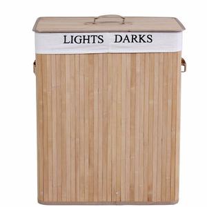 Giỏ Giặt Bằng Tre Tự Nhiên Hình Chữ Nhật Có Thể Gập Lại Lớn - Product Image 1