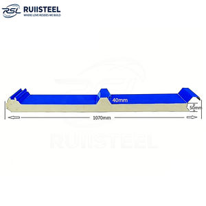Panneaux <span class=keywords><strong>de</strong></span> toiture pour entrepôt, hauteur 8 mètres, isolation PU, panneaux <span class=keywords><strong>de</strong></span> toiture préfabriqués, imperméables pour entrepôt - Product Image 5