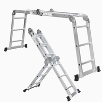 Nouvelle échelle pliante portable 3-8 marches style 2025, capacité de charge 300 kg, pour extérieur, cuisine, supermarché, salle de bain