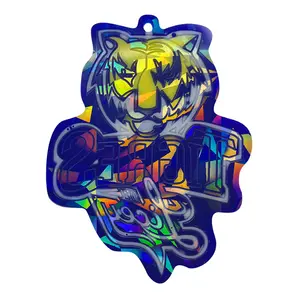 Holographique Offre Spéciale Tigre Carte Pendentif Résine Moule Sac Ornement DIY Silicone Pet Tag Artisanat Voiture Décoration Résine Silicone Moule