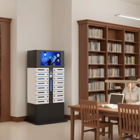 Y2Power Casier de recharge et de nettoyage à 16 baies avec prises PD65W QC3.0 AC pour kiosque de charge d'ordinateurs portables, téléphones et tablettes