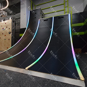 Equipo de Pista de Obstáculos Ninja Warrior con Pared Curva Iluminada con LED Personalizada para Spartan Race OCR, Gimnasio Comercial y Área de Juegos - Product Image 4