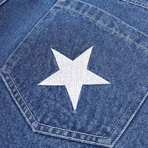 Short en jean baggy de haute qualité pour hommes, denim respirant, lavé foncé, vente en gros d'usine de style de rue Hip Hop - Product Image 6