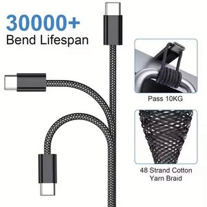 Wholesale Prices 1m <b>Type</b> <b>C</b> to <b>Type</b> <b>C</b> <b>Cable</b> 60w Fast <b>Charging</b> <b>Cable</b> Nylon Usb <b>C</b> <b>Cable</b> - Product Image 6