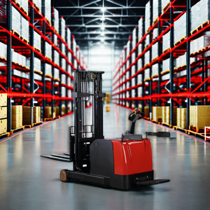 Carretilla elevadora de paleta eléctrica portátil de 2000kg, apilador de grúas de contenedores, elevador de horquilla con altura de elevación de 4,5 metros - Product Image 4