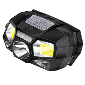 Linterna Frontal LED Impermeable con Función de <span class=keywords><strong>Banco</strong></span> de Energía USB, Clasificación IP65 para Carga de Emergencia del <span class=keywords><strong>Teléfono</strong></span>, Haz Ajustable - Product Image 1