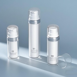 Refillable Double Wall Airless <b>Pump</b> Cosmetic <b>Bottle</b> 15ml 30ml 50ml PS Airless Cosmetic <b>Bottle</b> Vacuum Dispenser <b>Pump</b> <b>Bottle</b> - Product Image 5