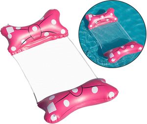 BMJ Chaise Flottante Gonflable Pliante en Bambou avec Nœud Mignon pour Piscine et Plage, Idéale pour la Détente Estivale Ultime 57x27.6 - Product Image 4