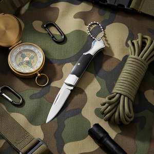 มีดพับวินเทจขนาดเล็ก สแตนเลสสตีล ปรับแต่งได้ตามต้องการ OEM ใบมีดพับอเนกประสงค์ EDC สำหรับกิจกรรมกลางแจ้ง เอาตัวรอด ตั้งแคมป์ DIY คุณภาพสูง - Product Image 6