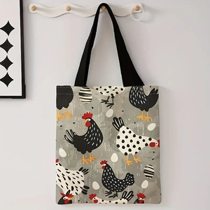 Bolsa de Mano de Lona con Diseño Artístico de <span class=keywords><strong>Klimt</strong></span> Dorado, Gran Capacidad, con Cierre, Reutilizable, para el Hombro, con Estampado de Dama Dorada, para Compras, Regalo, Venta al Por Mayor - Product Image 1