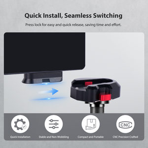 Oem CAME-TV mini 1/4 vít arri định vị pin phát hành nhanh chóng tấm cho máy ảnh <span class=keywords><strong>DSLR</strong></span> lồng Giàn Khoan màn hình video <span class=keywords><strong>Gimbal</strong></span> ổn định - Product Image 2