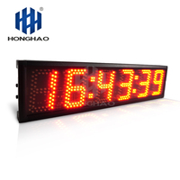 Hao 5 pouces 6 chiffres Led compteur affichage Led numérique chronomètre mur Led horloge sport voiture course minuterie Marathon minuterie rouge Mini Hong
