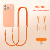 Tali Leher Ponsel Resmi yang Dapat Disesuaikan dan Tahan Lama, Tali Selempang Anti Maling dengan Tab Ponsel untuk Casing iPhone 17