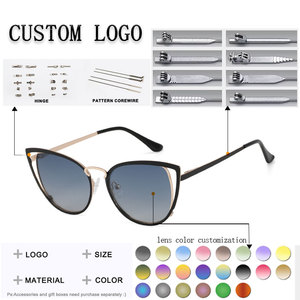 Gafas de Sol Cat Eye con Montura Completa Verde, Lentes Negras, Unisex, Protección UV400, Antideslumbrantes, para la Vida Diaria - Product Image 2