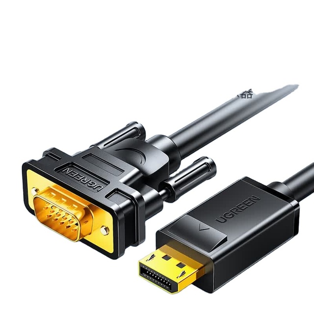 UGREEN DP105 Dp Turn Vga Line Vja Converter Displayport Interface Computer Graphics Card Monitor Vda Transfer Black 1.5m