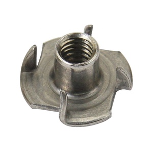 5/16 ''3/8'' #10-24 304 in acciaio inox 316 mobili T dadi con 4 punte per legno - Product Image 1