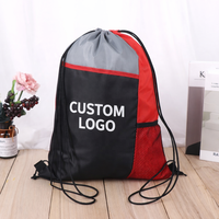 Cadeaux promotionnels, sac à dos à cordon de serrage imperméable avec doublure en polyester, sac de sport pour la salle de sport