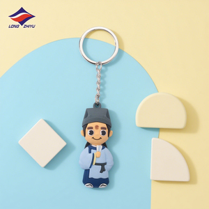 Longzhiyu 18 Năm Khuyến Mại <span class=keywords><strong>Keychain</strong></span> Mềm PVC Móc Chìa Khóa Nhà Máy Bán Buôn Tùy Chỉnh 3D Logo Silicon Cao Su <span class=keywords><strong>Keychain</strong></span> - Product Image 2