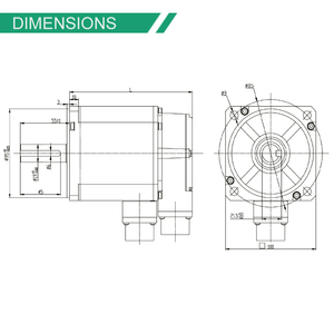 Motor sin Escobillas bibo Fulling de 100 mm, 48 V, 310 V, 1500 W, 4.77 N.m, Bomba de Agua, Motor sin Escobillas de Alto Torque a Prueba de Agua de 48 V y 1500 W - Product Image 2