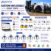 Carpa Inflable para Eventos, Gazebo con Logotipo Personalizado, Carpa Promocional Portátil Hermética, para Ferias Comerciales, Deportes, Oxford 400D