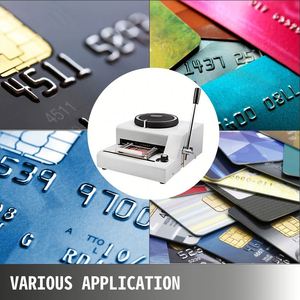 68D Manual PVC <b>Card</b> Embossing Machine for Membership ID <b>Card</b> Number Letter <b>Embosser</b> - Product Image 6