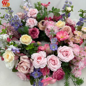 Corona de Flores de Rosa Coloridas Rosa y Morado en Oferta, Aro de Flores a Bajo Precio para Bodas, Hogar y Exteriores - Product Image 3