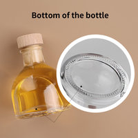Bouteille diffuseur de parfum en verre vide avec logo personnalisé, conteneur rond pour parfum avec bouchon en bois pour la décoration intérieure – Fournisseur d'usine
