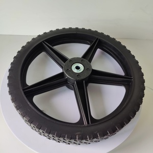 Kunststoff rad Rasenmäher Hinterrad und Reifen 14 Zoll PVC Lenkrad - Product Image 6