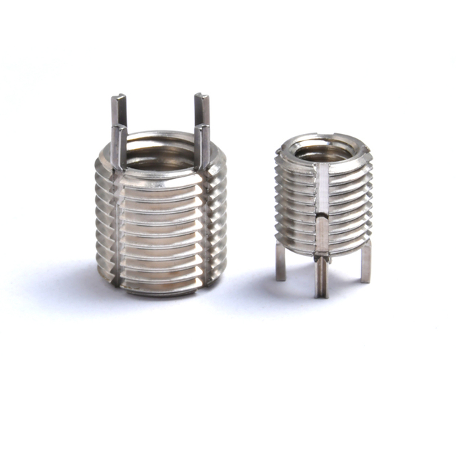 M2m3m5m8 Self Tapping Key Locking Thread Insert keen Sert Key Insert Stainless Steel Knurled Threaded Dowel Pin Inserts Nuts