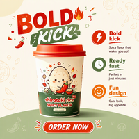 Spicy Flavor Dried Konjac Rice Halal Certified Instant Rice Meal Ready to Eat for Busy Life