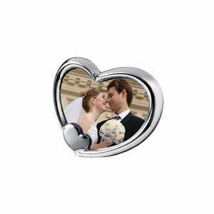 Cadre photo en forme de cœur 130x155 mm pour décorations murales de mariage - Product Image 2