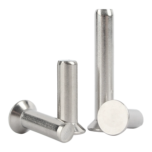 Fábrica en China Remache de punzón plano Remaches de cabeza avellanada de acero inoxidable Remaches sólidos DIN661 - Product Image 2