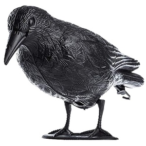 Vente en gros de leurre 3D chinois pour effrayer les oiseaux de jardin corbeau en plastique noir pour la chasse - Product Image 1