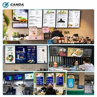 Écran LCD de qualité commerciale de 32 pouces, Android 11, rétroéclairage LED à bordure lumineuse, CMS basé sur le cloud, écran mural, gain de place