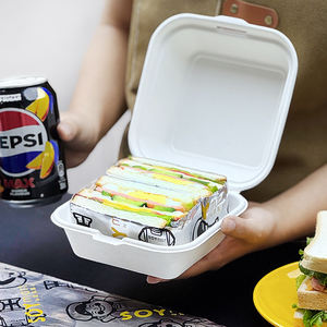 Foglio di alluminio a nido d'ape isolato stampato personalizzato Sandwich da asporto formaggio Burger carta avvolta - Product Image 4