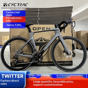 Vélo de route en fibre de carbone R10, 22 vitesses, double frein à disque, passage des câbles interne, résistant au vent, R10pro-Disc (édition sport) Ca - Product Image 5