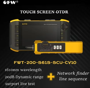OFW Mini OTDR 1610nm 20dB Testeur de fibre optique actif en direct Réflectomètre optique Écran tactile OPM VFL IOLA - Product Image 2