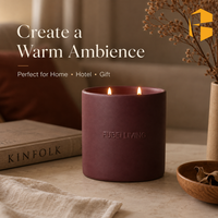 Pot à bougie en céramique douce au toucher FUBEI LIVING, taille personnalisée, logo en relief, conteneur noir mat avec boîte cadeau, récipient à bougie OEM