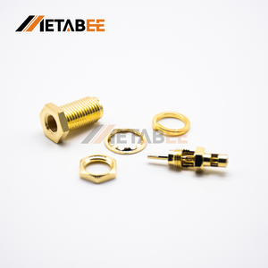 Conector SMA Recto, Chapado en Oro, Montaje en PCB, Tipo Bulkhead, Crimpado - Product Image 5