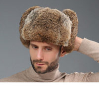 Gorro Ushanka Ruso de Piel Sintética con Orejeras de Tela Común para Viajes de Invierno