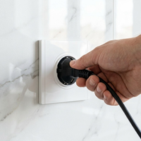 Prise murale simple Bingoelec Type E/F avec USB C+C, installation rapide sans outil, certifiée TUV UE, 5 couleurs, OEM, vente en gros