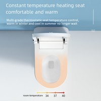 WC intelligent automatique de luxe en céramique blanche moderne et durable pour salle de bain