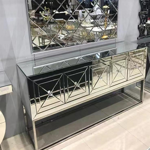 Arabia Saudita hotsales di disegno di grandi dimensioni A Specchio Armadio Camera Da Letto con staniness gamba in acciaio - Product Image 1