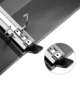 Haoran Customizável <span class=keywords><strong>5</strong></span> Polegada PVC Binder <span class=keywords><strong>3</strong></span> Anéis Pasta Personalizada com Folha Padrão Carteira para Escola Papelaria Organizador - Product Image 4