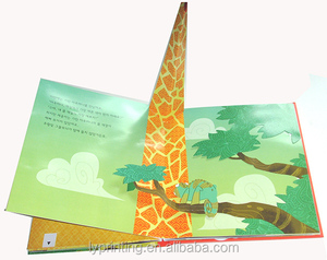 หนังสือกระดาษแข็งปกแข็งสำหรับเด็กพิมพ์ลายแบบฝาพับแบนหนังสือทำงานภาษาอังกฤษมหัศจรรย์หนังสือวาดภาพ3D สำหรับเด็ก