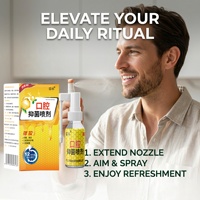 Spray Bucal de Propóleo, Refrescante Bucal con Sabor a Menta, Elimina el Mal Aliento, Spray Bucal Refrescante para el Mal Aliento