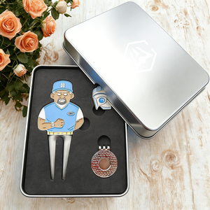 Set de Regalo de Golf de Primera Calidad, Herramienta para Reparar el Césped con Grabado Profesional, Logotipo Personalizado, Ficha de Póker de Golf, Marcador de Pelota de Lujo Personalizado - Product Image 1